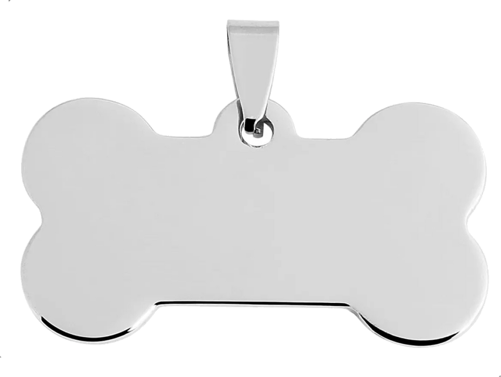 Polierten, knochförmigen Haustier-ID-Tag