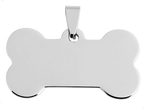 Polierten, knochförmigen Haustier-ID-Tag
