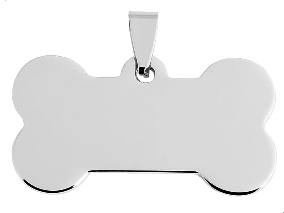 Polierten, knochförmigen Haustier-ID-Tag